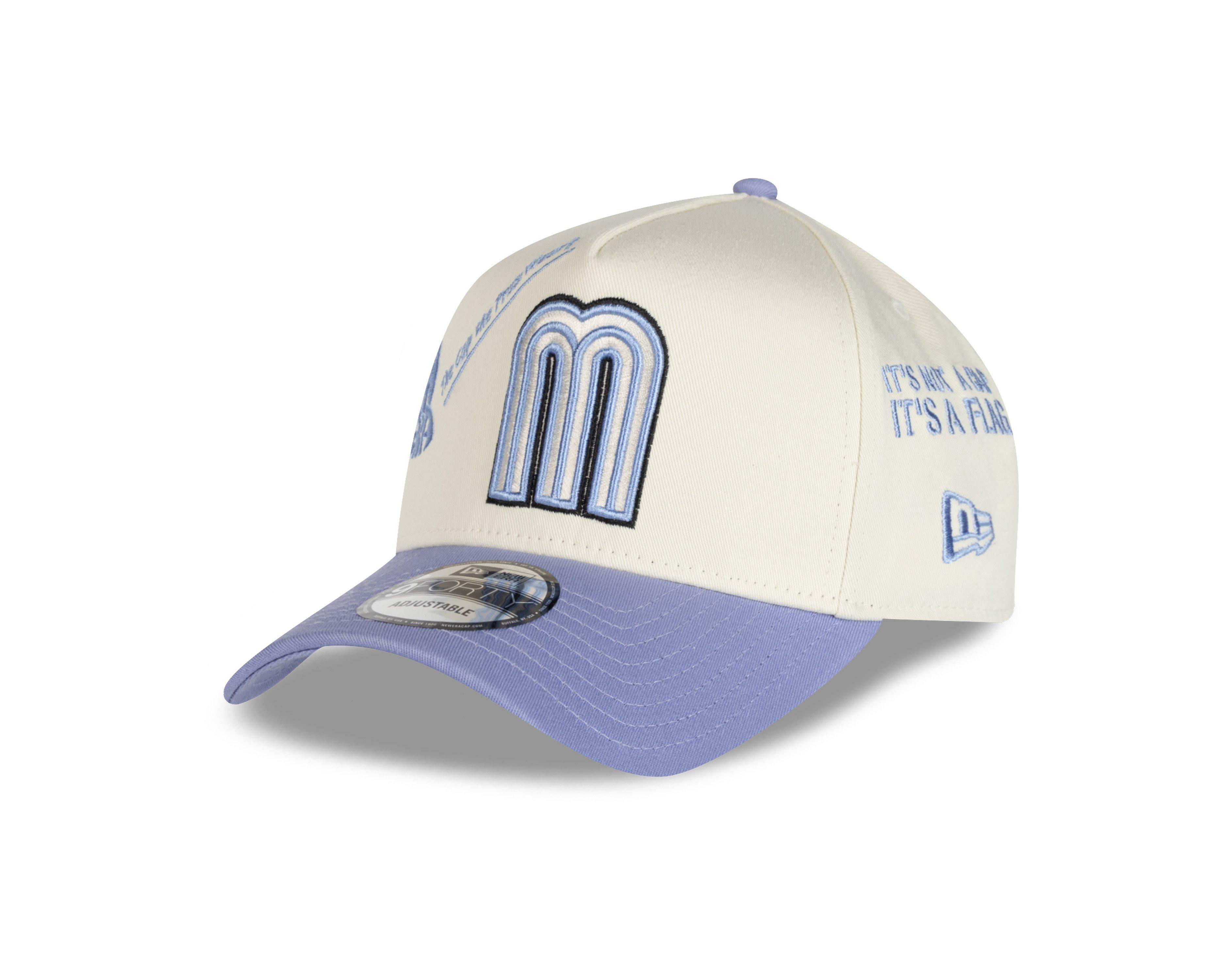 New Era Mexico 9FORTY Anniversary Snapback Hat - Cream/Blue - CREAM